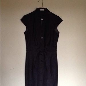 Calvin Klein denim-look sheath dress